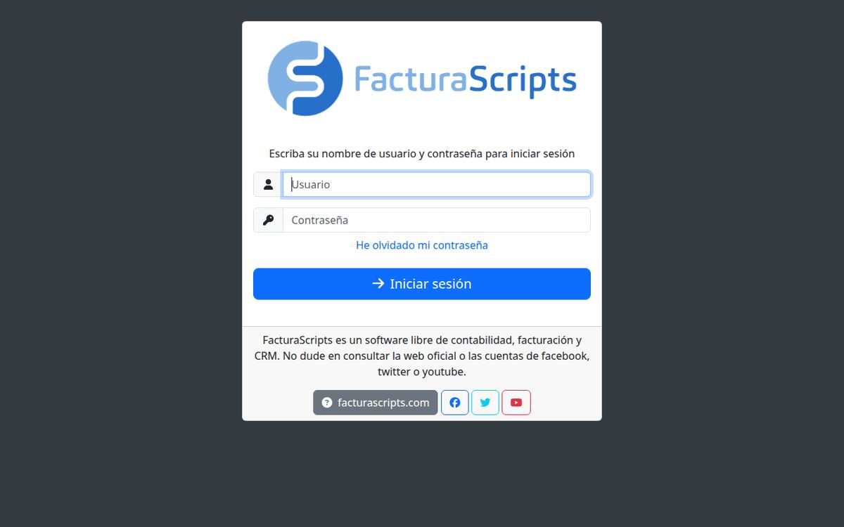 Panel de facturación