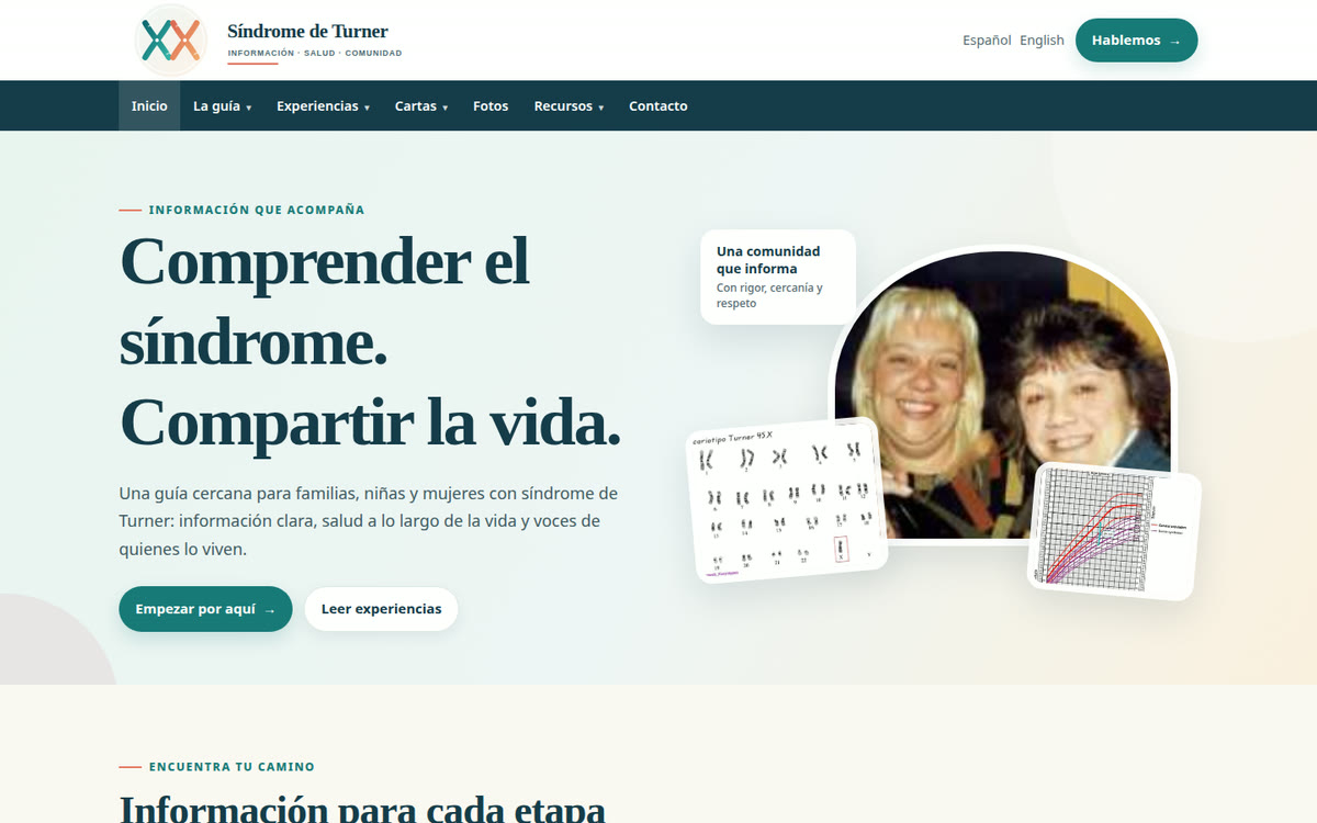 Portada de la guía del síndrome de Turner