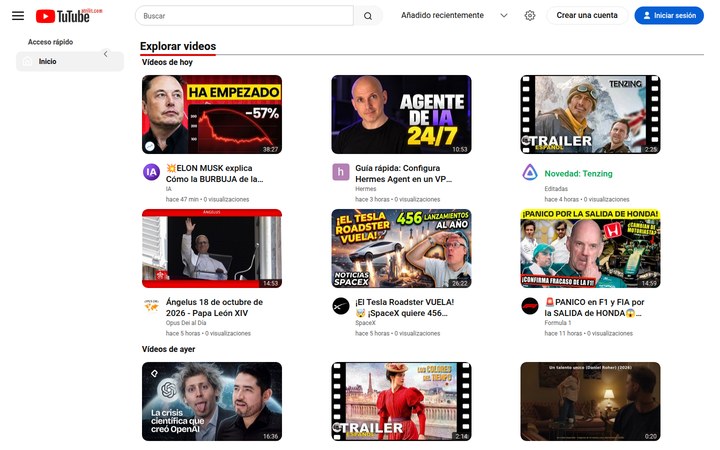 Portada de TuTube