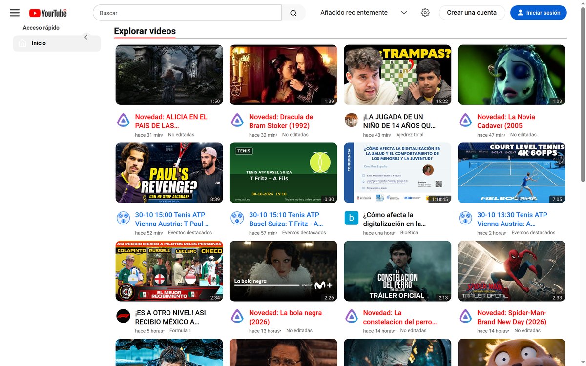 Portada de YourTube